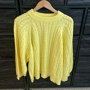 I Love Mr. Mittens Lemon Yellow Sweater